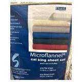 Cal King flannel sheet set