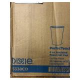 Dixie 8 oz 1000 ct insulated paper hot cups