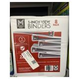 1in View binders 8 pack