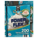 Power flex 200 tall kitchen bags