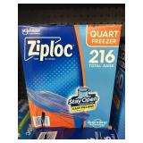 Ziploc quart freezer 216 ct