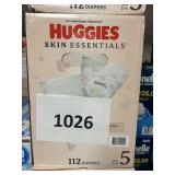 Huggies essentials 112 diapers size 5