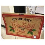 Holiday doormat