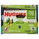 Huggies natural care 1088 wipes