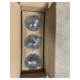 Solar globe glass lights 3 pack