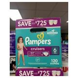 Pampers 120 diapers size 6