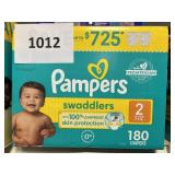 Pampers 180 diapers size 2