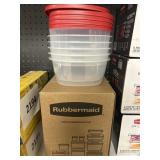 Rubbermaid 5 containers & lids