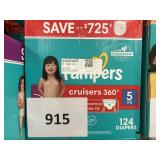 Pampers size 5 124ct