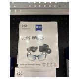 Zeiss lens wipes 250 ct