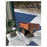 Dump cart and metal chair