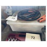 Jumper cables, manuals lot