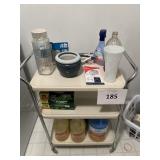 Metal vinatge cart- cleaners lot