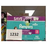 Pampers 192 diapers size 3