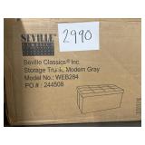 Seville storage trunk modern gray