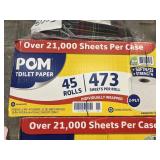 POM toilet paper 45 rolls