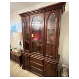 Vintage China Cabinet 81" Hx 52" Wx 18" D