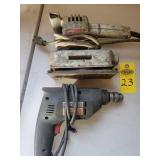 B & D Sander & Skil 3/8" Drill