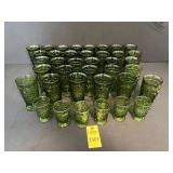 38 Vintage Green Fostoria Glasses