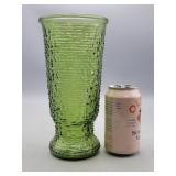 Napco Green Glass Vase 9"H