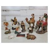 Dicksons Resin 10 Pc Nativity Set w/Animals 8