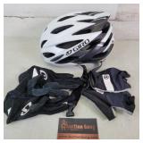 Savant Bike Helmet Size Small & Gloves