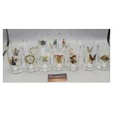 12 Days of Christmas Drinking Glasses 1 & 9 are