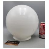 Round White Glass Globe Light Cover