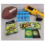 Nerf Gun, Ben 10 Cards. Football & Hot Wheels