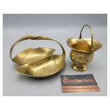 Brass Swan Dish & Bucket