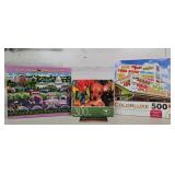 Puzzles 1000, 500 & 300 Pcs.