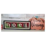 Holiday Hanging Signs Decor