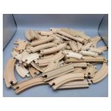 Big Lot of Wood Train Track