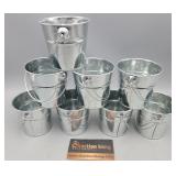 Small Galvanized Pails Lot