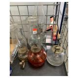 Lot of Oil Lamps