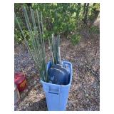 Trash Can Full of Stakes & Others