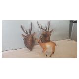 (3) Deer Figurines