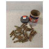 (30+) Pieces of 22 Hornet Brass