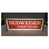 (1) Budweiser Beer Advertising Light/Sign