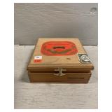 Vtg Cigar Box w/Lead Weights, Sinkers