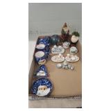 Tray Of Assorted Items, Miniature Tea Sets & More