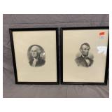 George Washington and Abraham Lincoln Prints