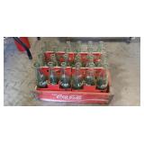 (1) Vintage Wooden Coca-Cola Crate w/ (24) Glass