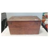 (1) Vintage Wooden Box (18.5"ï¿½10"ï¿½9.5")