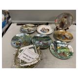 Various Collector Plates w/Display Stands