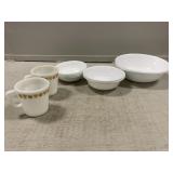 Corelle Dishes w/(2) Pyrex Mugs