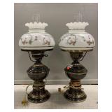 Pair of Electric Parlor Lamps