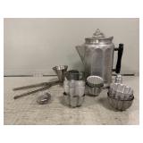 Metal Food Molds, Scoop, Kettle, and More