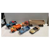 Tray Of (5) Assorted Toy Trucks & Car