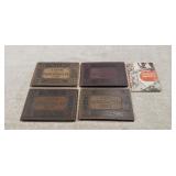 (4) Vintage Railroad Scenery Albums & (1)